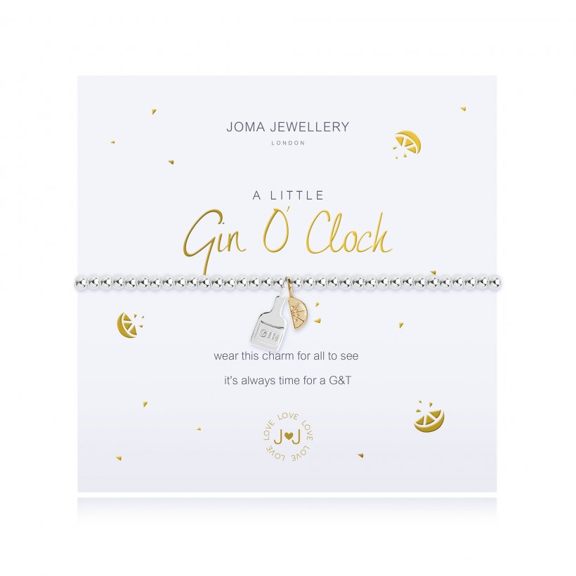 A little Gin O Clock Silver Joma Jewellery Bracelet